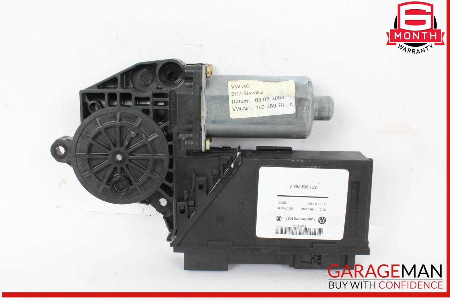 03-10 Porsche Cayenne 955 957 Front Left Driver Side Window Regulator Motor Unit