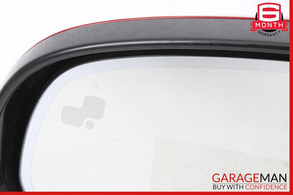 16-20 Jaguar XF Front Left Driver Side Door Rear View Mirror Red OEM