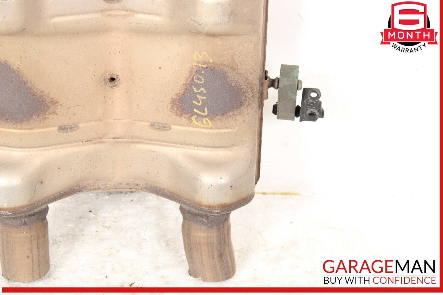 13-19 Mercedes X166 GL450 GLS550 Exhaust Central Resonator Mid Pipe Silencer OEM