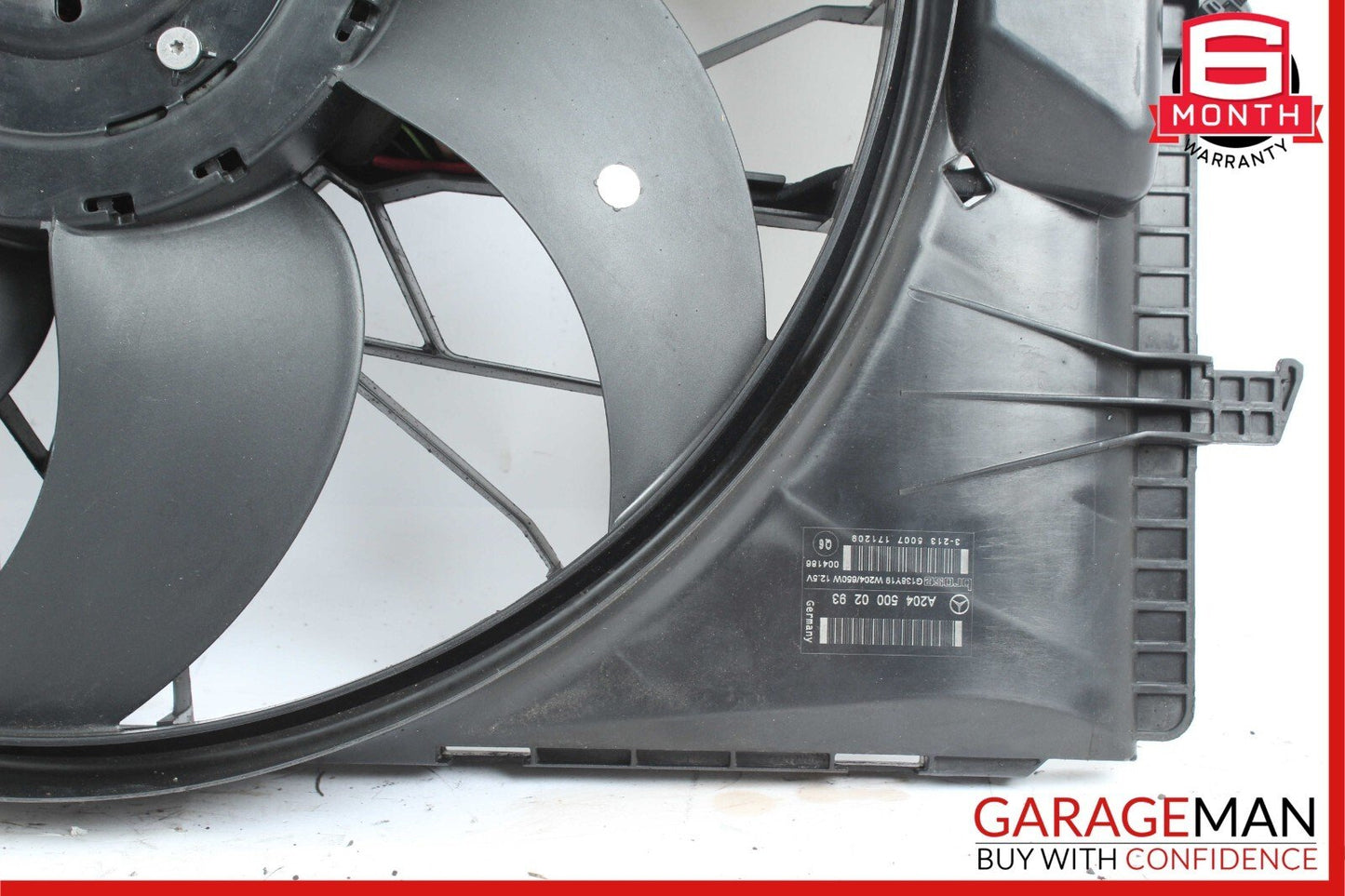08-14 Mercedes W212 E350 C250 C300 Engine Radiator Cooling Fan Motor Assembly