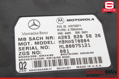 00-09 Mercedes R170 SLK320 SL550 Voice Command Control Module 2038205826