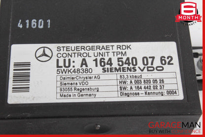 06-13 Mercedes R230 SL550 R350 TPMS Tire Pressure Control 1645403762 OEM