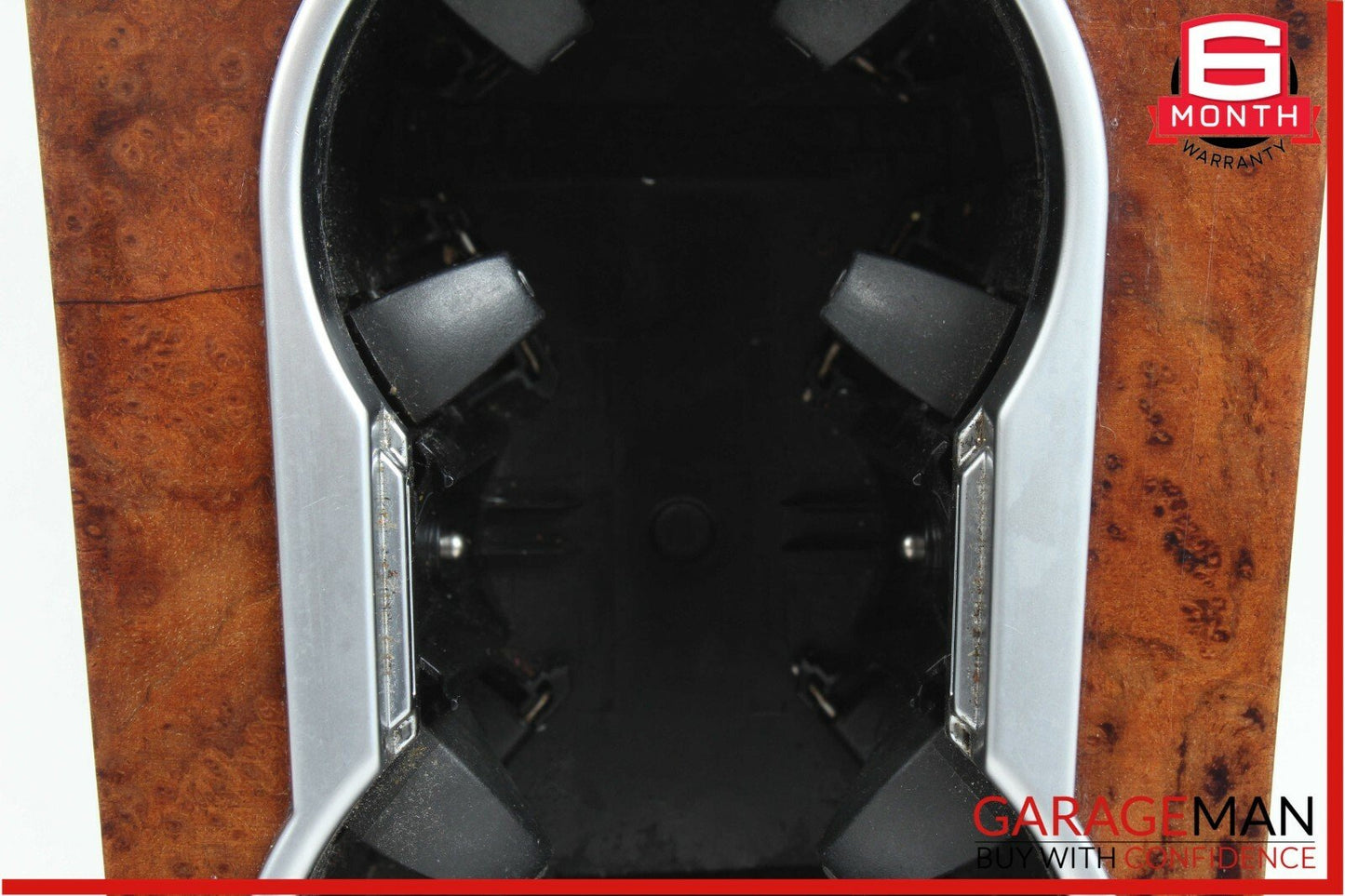 06-12 Mercedes X164 GL450 Center Console Cup Holder Compartment Trim Wood