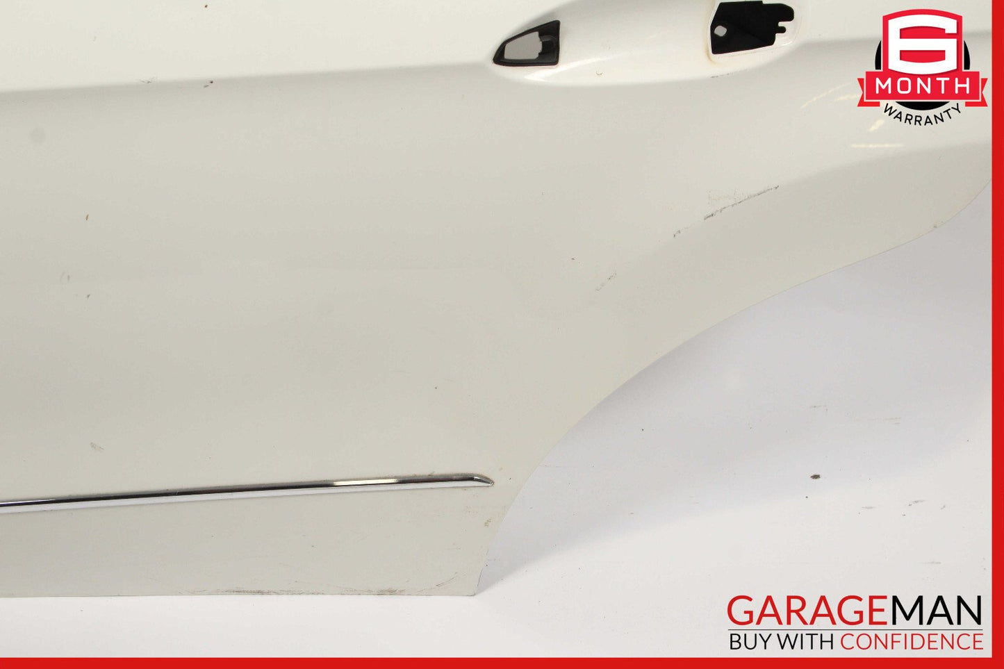 10-16 Mercedes W212 E350 Sedan Rear Left Side Door Shell Assembly Calcite White