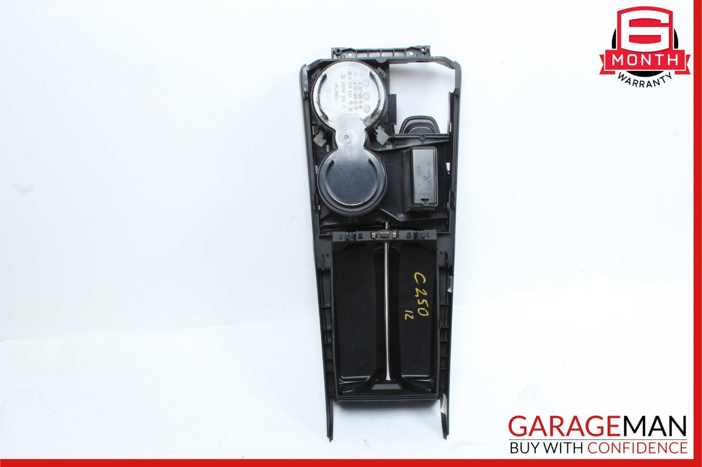 08-14 Mercedes W204 C250 Center Console Arm Rest Cup Holder Tray Compartment OEM
