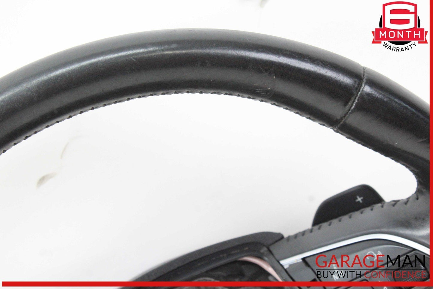 11-18 Audi A8 Front Left Side Multifunction Steering Wheel w/ Paddle Shifters