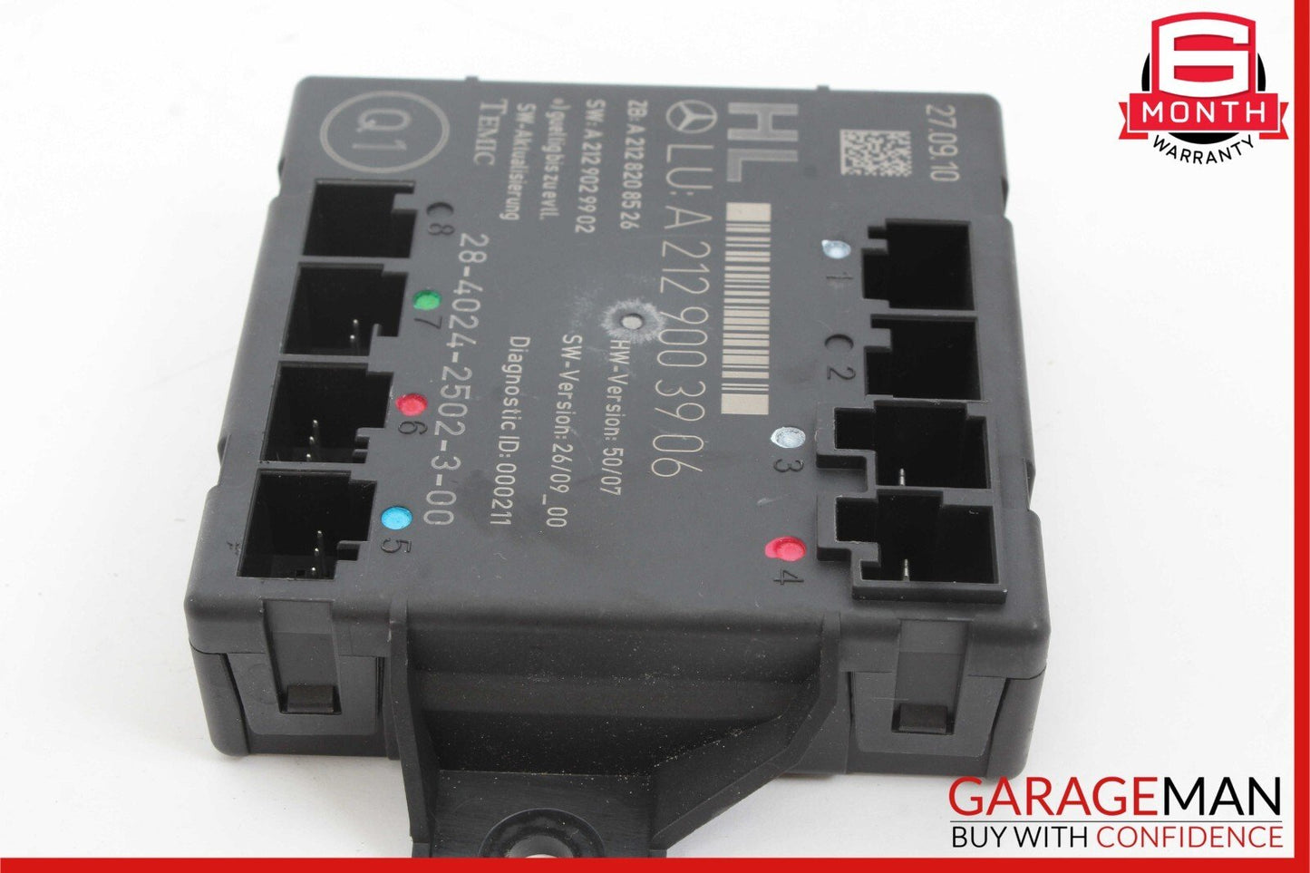 08-14 Mercedes W204 C300 C250 Rear Left Side Door Control Module Unit
