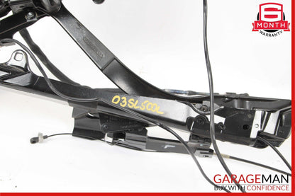 03-08 Mercedes R230 SL500 Left Convertible Hard Roof Top Hinge Frame Assembly