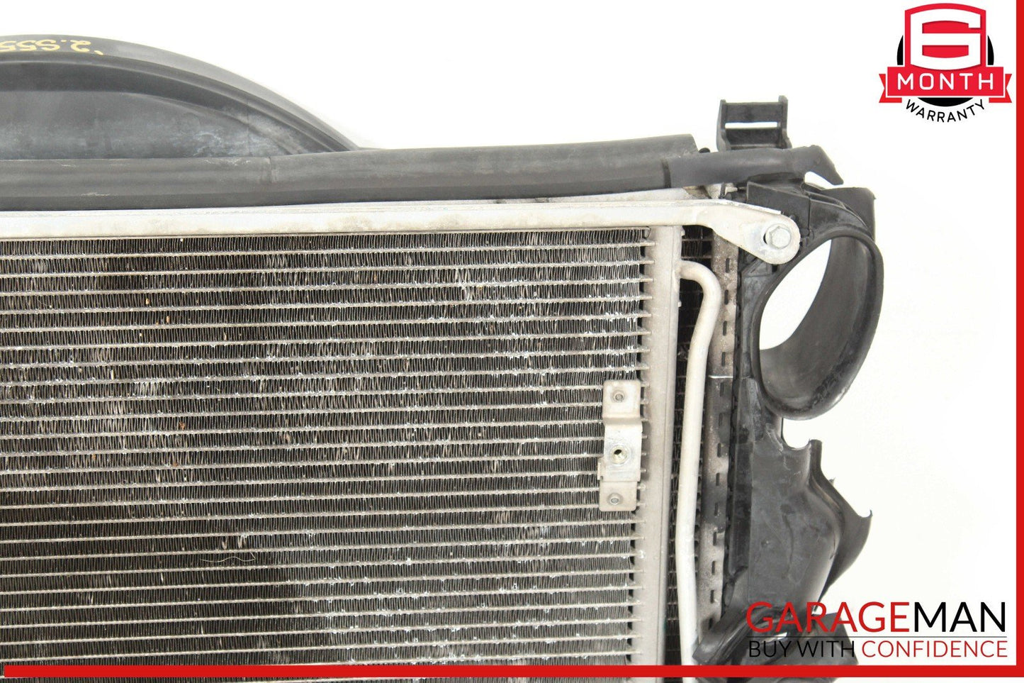 02-06 Mercedes W220 S55 CL55 Engine Motor Cooling Fan Shroud w/ Radiator OEM