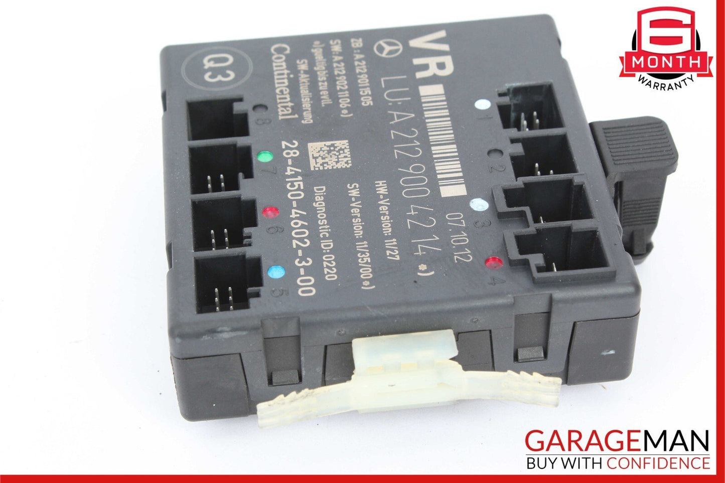 08-18 Mercedes W204 C250 C300 SLK250 Front Right Side Door Control Module Unit