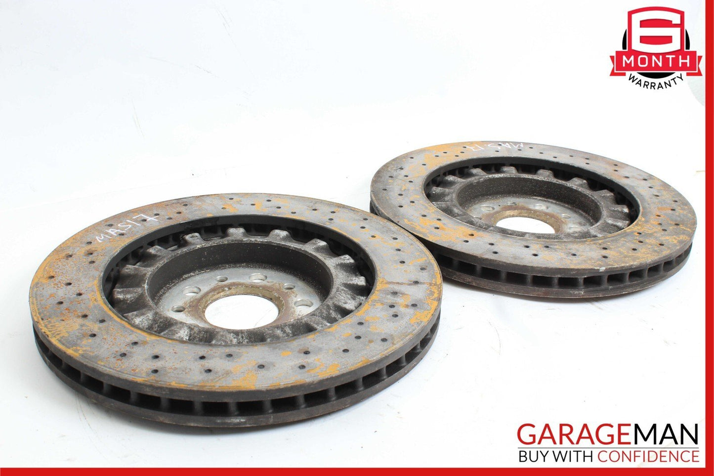 14-17 Maserati Ghibli Front Right & Left Side Brake Rotor Disc Set of 2 Pc AWD