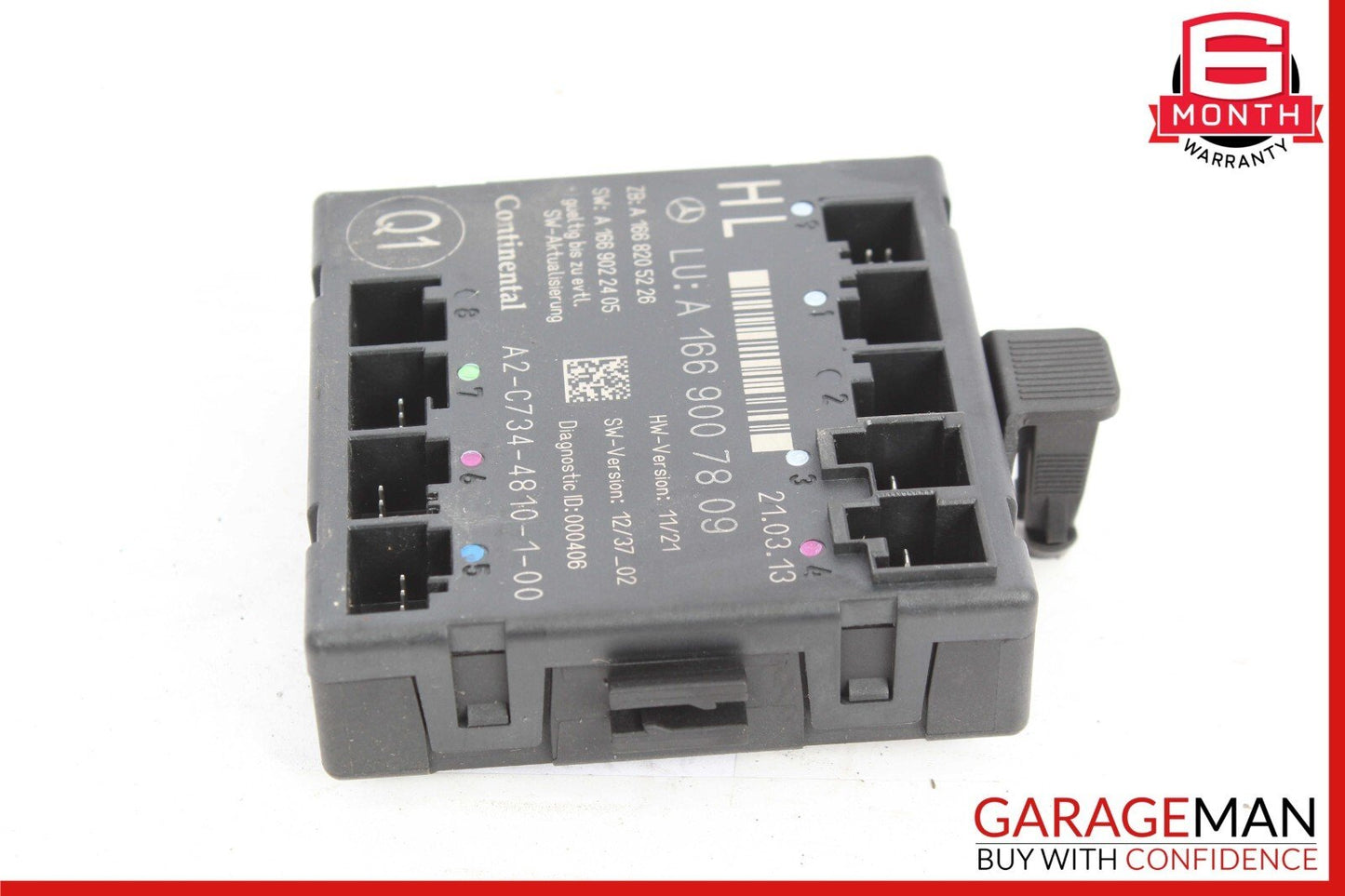 12-19 Mercedes X166 GL450 ML350 GLE350 Rear Left Side Door Control Module Unit