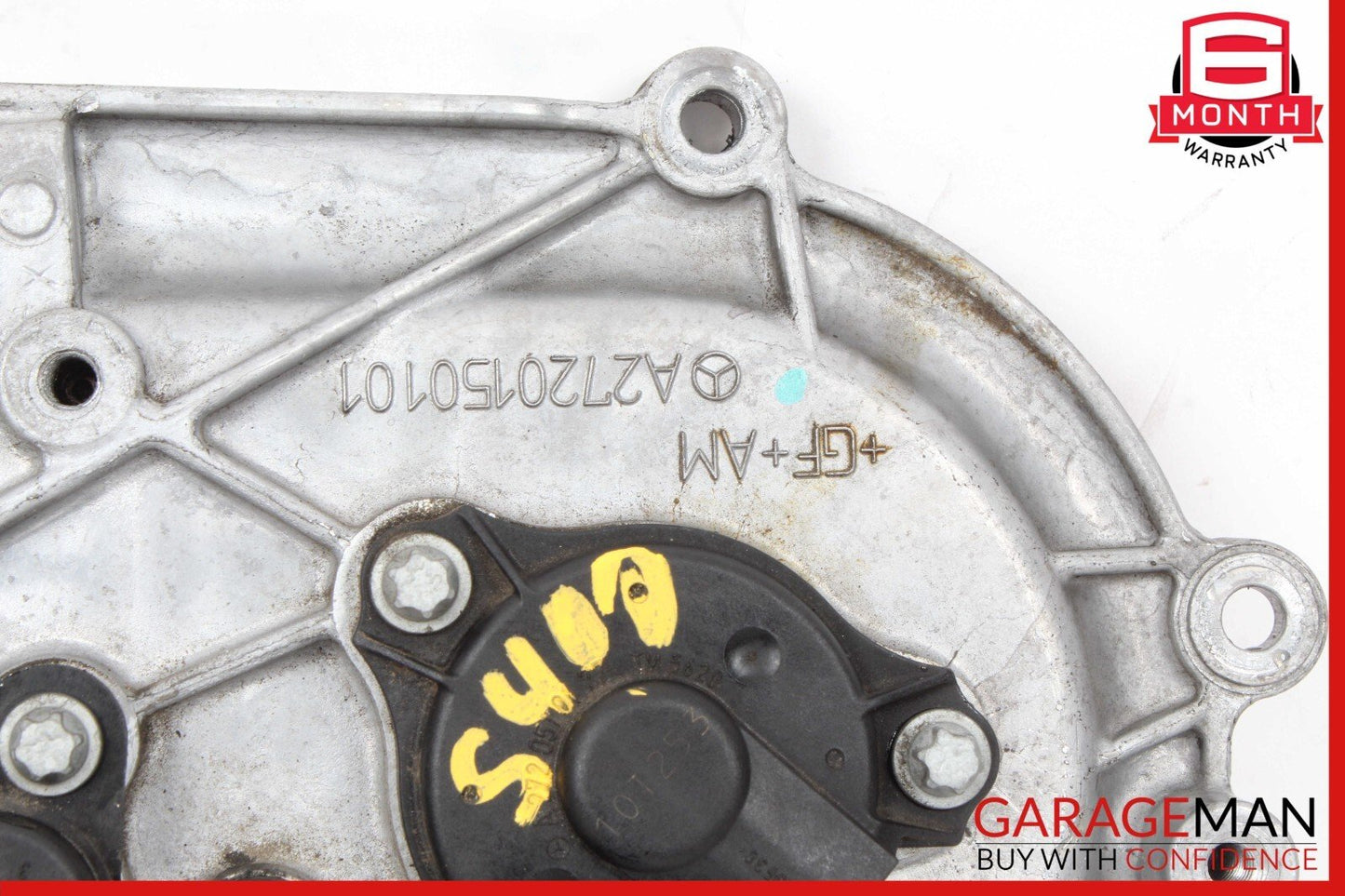 06-13 Mercedes W221 S400 E350 Front Right Engine Timing Chain Cover Plate OEM