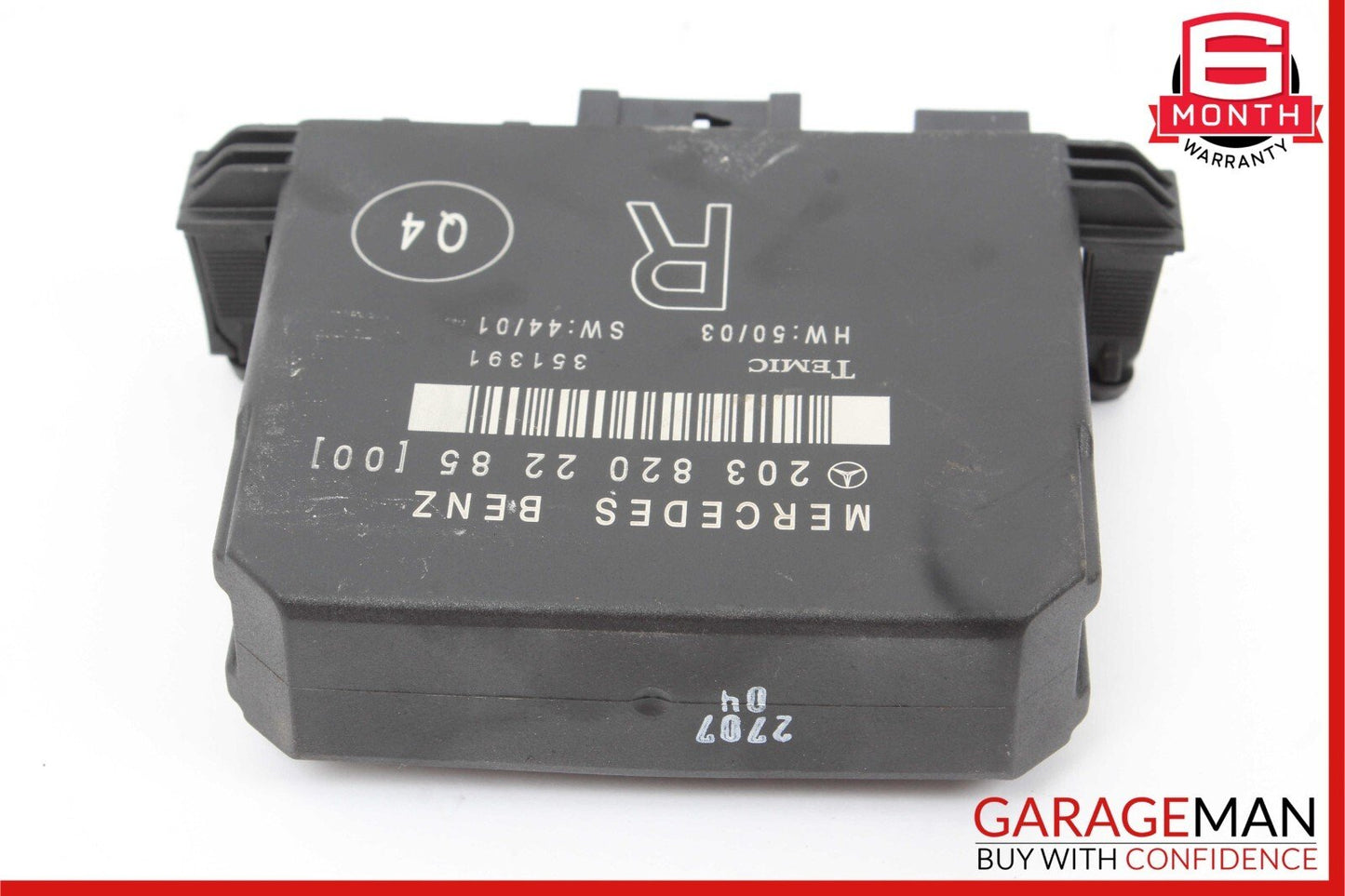 01-07 Mercedes W203 C55 AMG C230 Rear Right Side Door Control Module Unit OEM