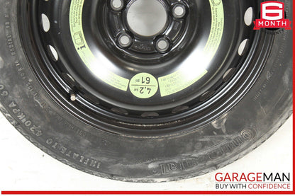 08-14 Mercedes W204 C250 C300 Emergency Spare Tire Donut Wheel Rim 125 90 16"