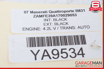 03-13 Maserati Quattroporte S M139 Right Side B-Pillar AC A/C Air Vent Black OEM