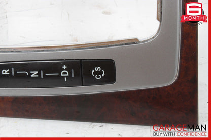 08-14 Mercedes W204 C300 Center Console Shift Shifter Plastic Trim Cover Wood