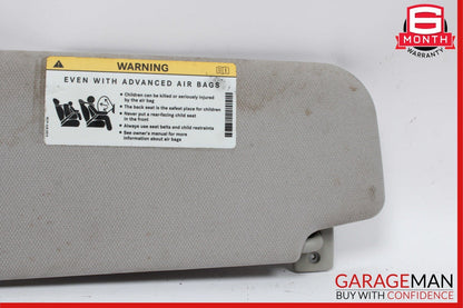 06-11 Mercedes W219 CLS550 Front Right Side Sun Visor Sunvisor Shade Suede Grey