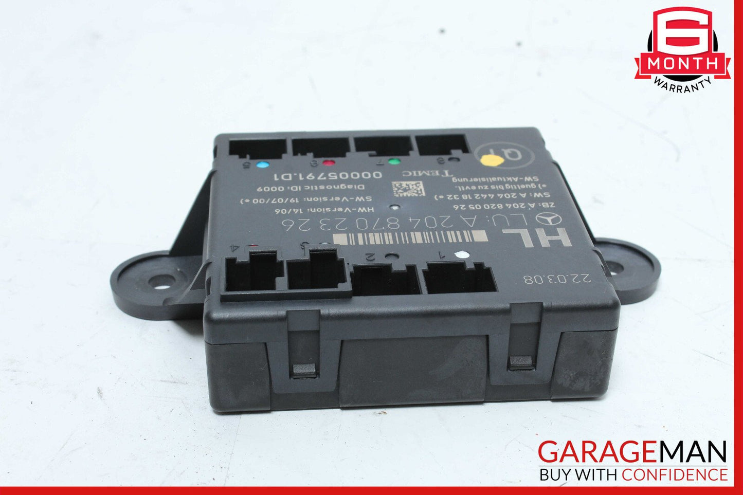 08-14 Mercedes W204 C300 C350 Rear Left Side Door Control Module 2048702326 OEM