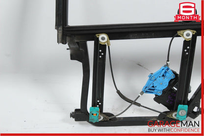 03-06 Porsche Cayenne 955 Rear Left Door Frame w/ Window Regulator OEM