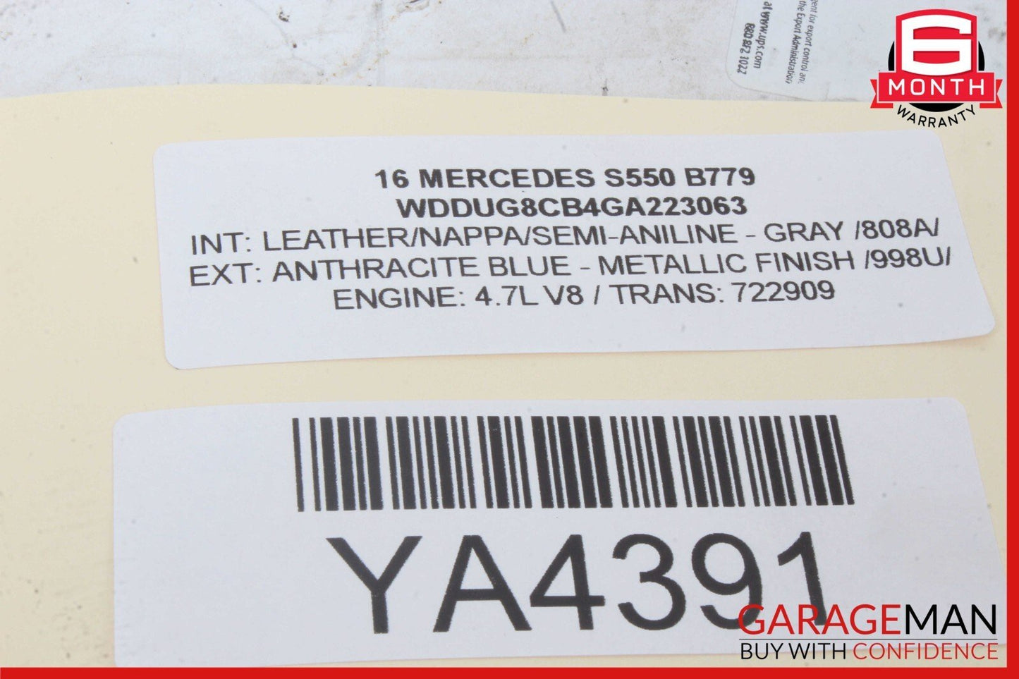 14-19 Mercedes W222 S550 C300 GLC350 Keyless Go Entry Control Module Unit OEM