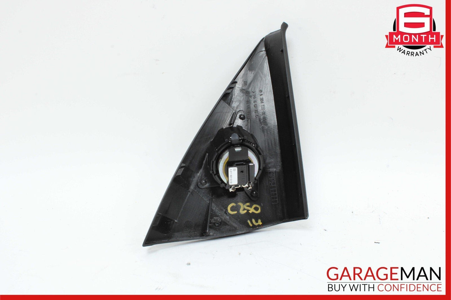 08-14 Mercedes W204 C300 C250 Sedan Front Left Door Panel Tweeter Cover Black