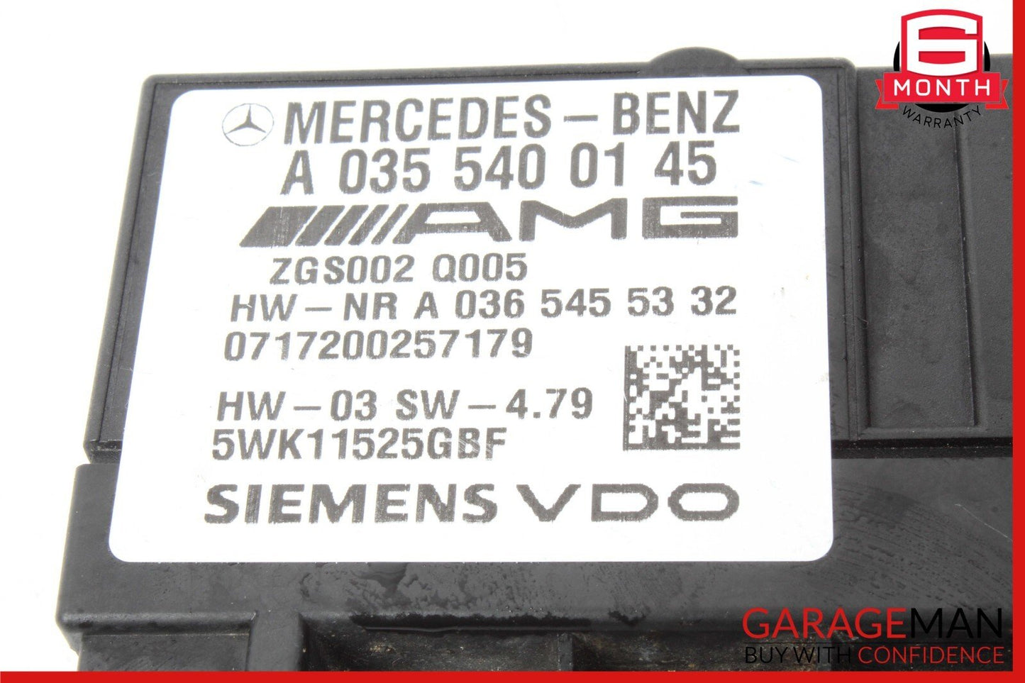 07-11 Mercedes W219 CLS63 AMG Fuel Pump Motor Control Module 0355400245 OEM