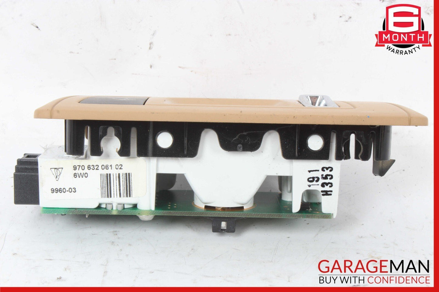 10-16 Porsche Panamera 970 Rear Left Side Top Upper Roof Dome Light Lamp Beige