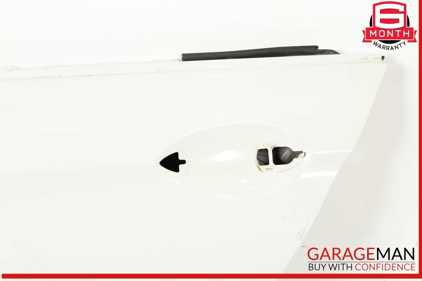 13-19 BMW 650i F06 Rear Left Driver Side Door Exterior Shell White OEM