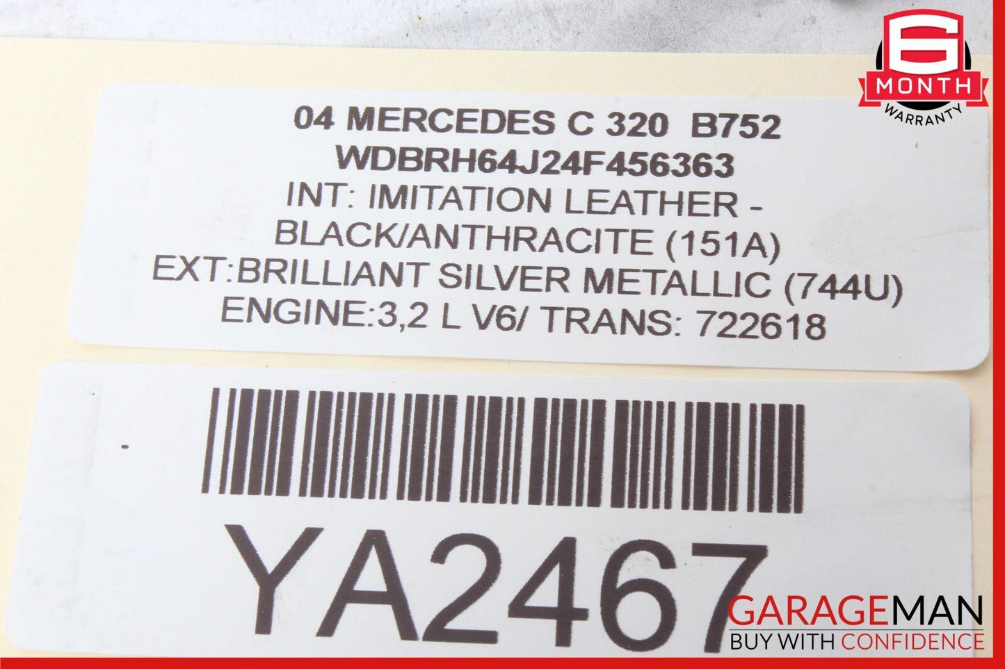 03-12 Mercedes W203 C320 SLK350 Anti Theft Alarm Signal Control Module Unit OEM