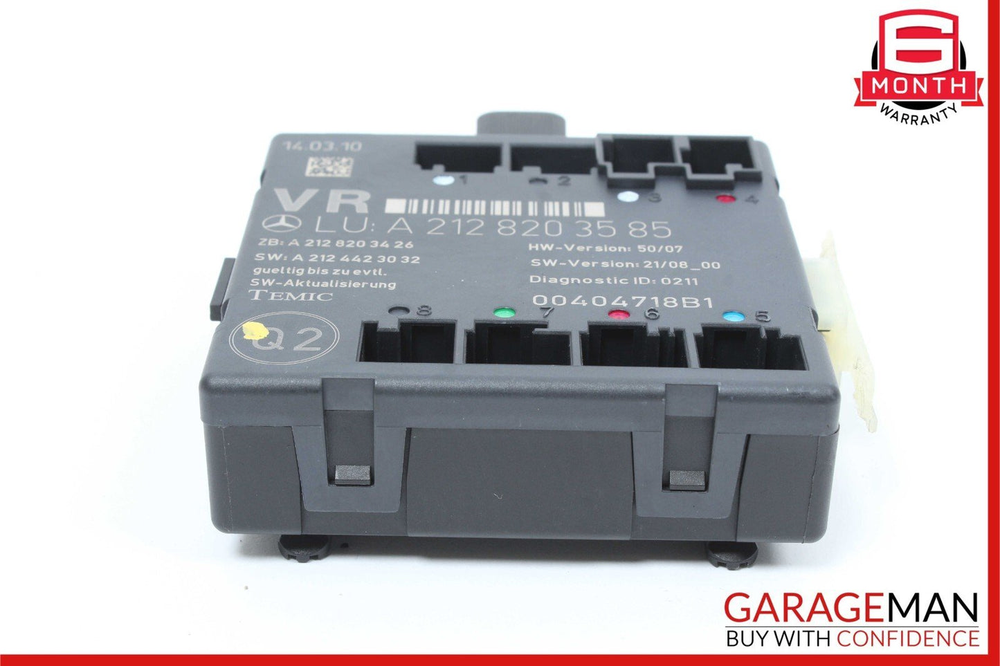 08-14 Mercedes W204 C300 C250 C350 Front Right Side Door Control Module Unit