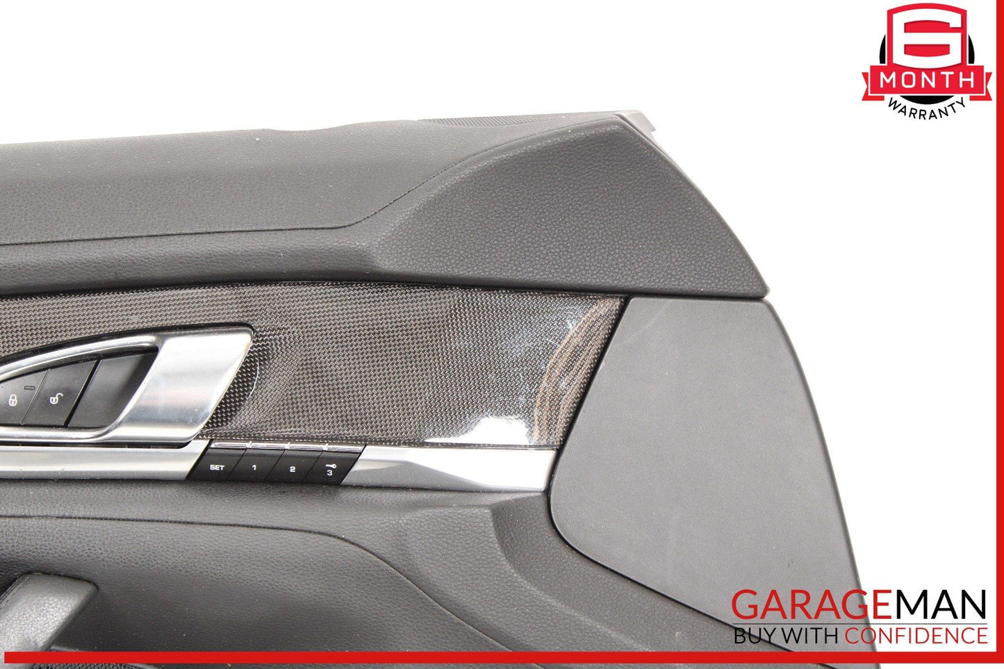 10-16 Porsche Panamera 970 Front Left Interior Door Panel Black OEM