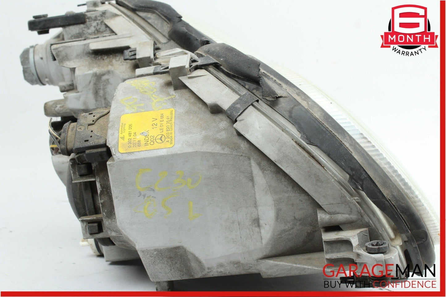 05-07 Mercedes W203 C230 Headlight Head Lamp Left Driver Side Halogen OEM