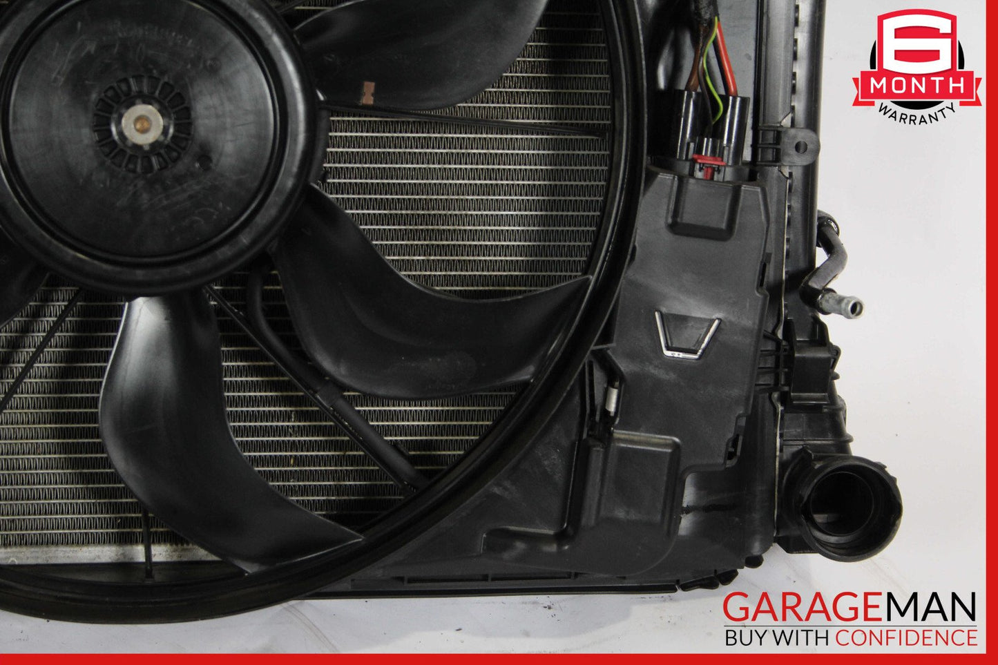 12-15 Mercedes R172 SLK250 Radiator Cooling Fan Motor AC Condenser Assy OEM