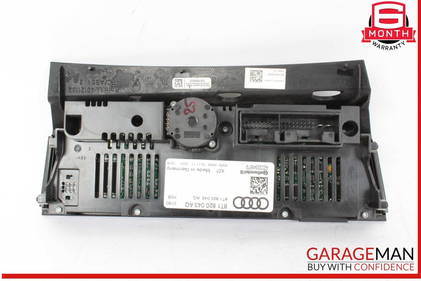 09-12 Audi S4 Front AC A/C Air Conditioning Heater Climate Control Panel OEM
