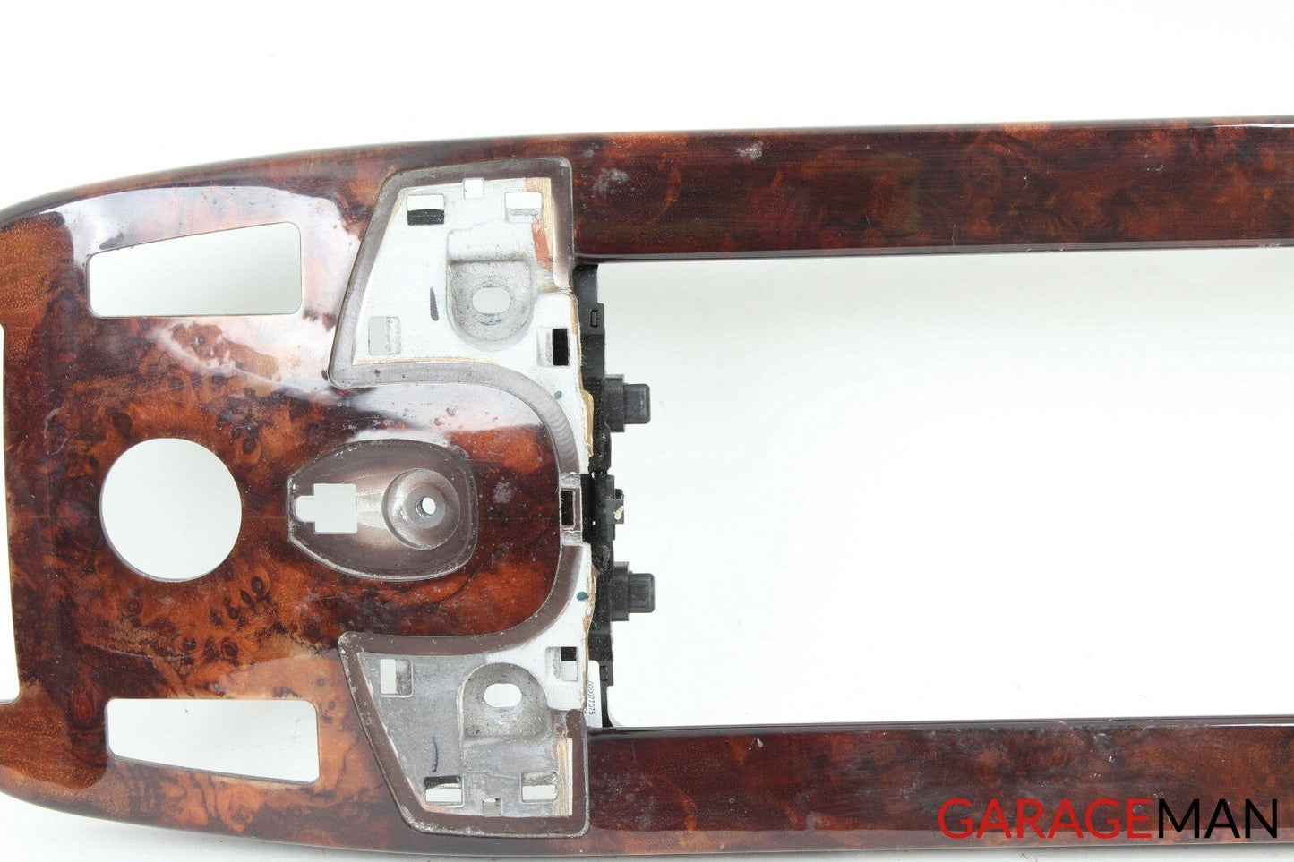 07-09 MERCEDES W221 S550 S600 CENTER CONSOLE TRIM BEZEL PANEL WOOD OEM
