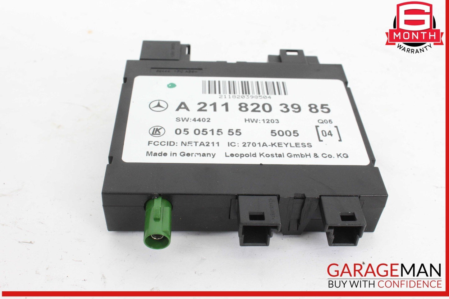 03-11 Mercedes W219 CLS500 Keyless Go Entry Control Module 2118203985 OEM