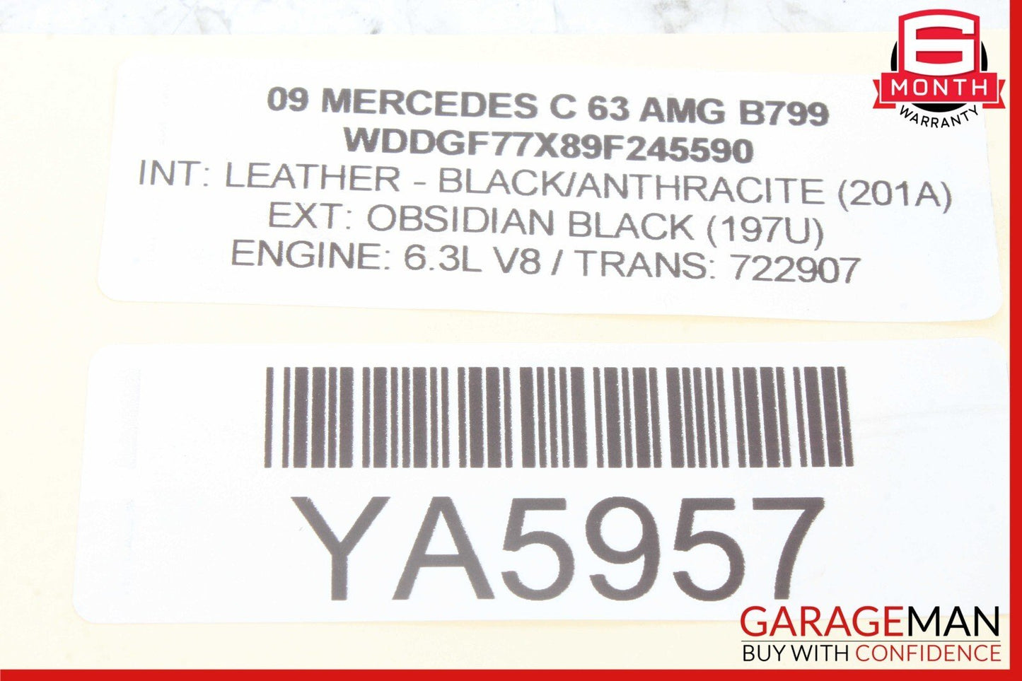 08-11 Mercedes W204 C63 AMG C300 Front Lower Left or Right Side Door Speaker OEM