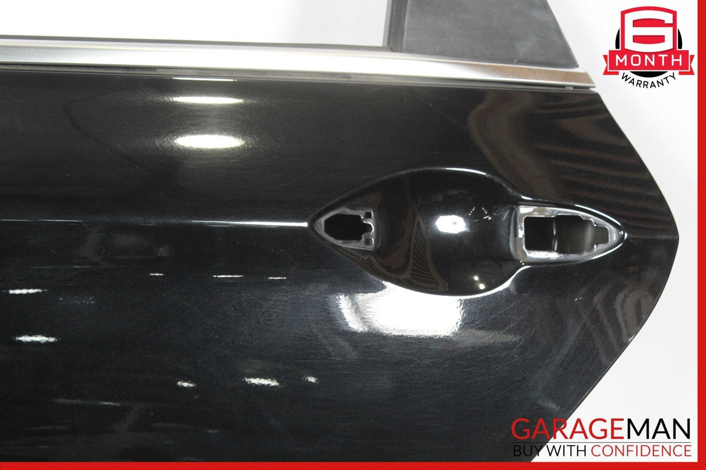 15-16 Hyundai Genesis Rear Left Driver Side Door Shell Panel Black OEM