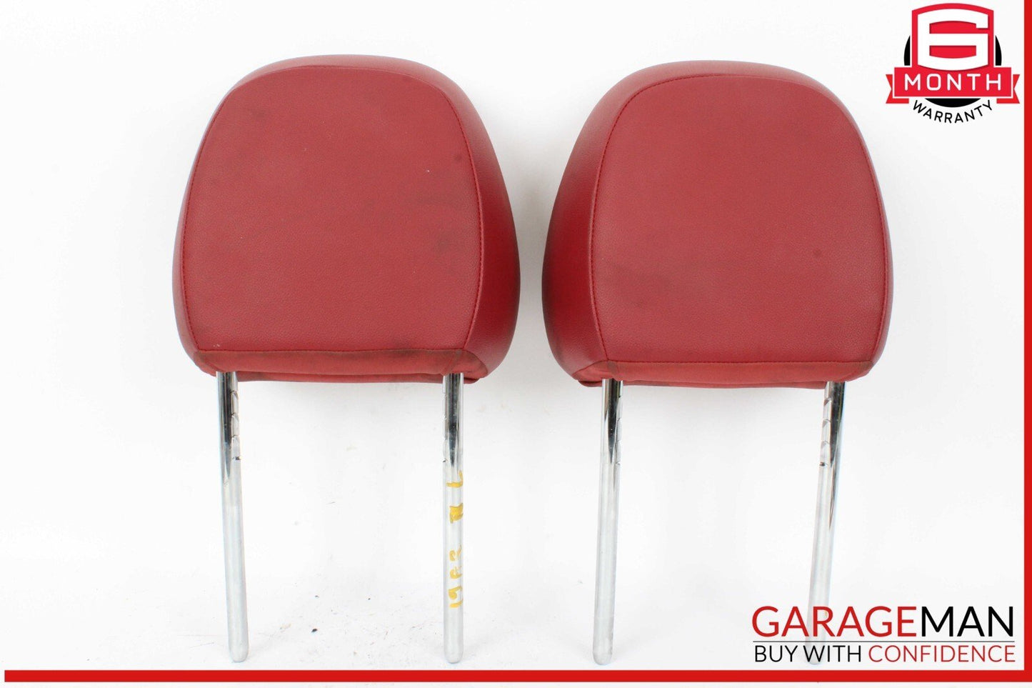 17-22 Alfa Romeo Giulia Front Left and Right Side Seat Headrest Head Rest Red