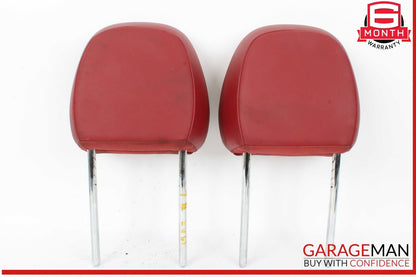 17-22 Alfa Romeo Giulia Front Left and Right Side Seat Headrest Head Rest Red