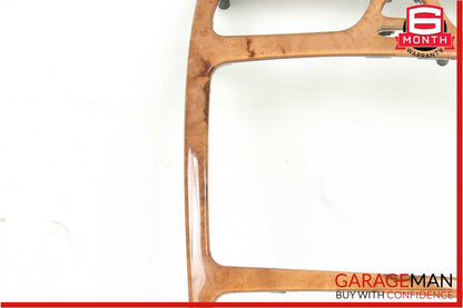 03-04 Mercedes W209 CLK500 CLK55 AMG Center Console Trim Bezel Cover Wood