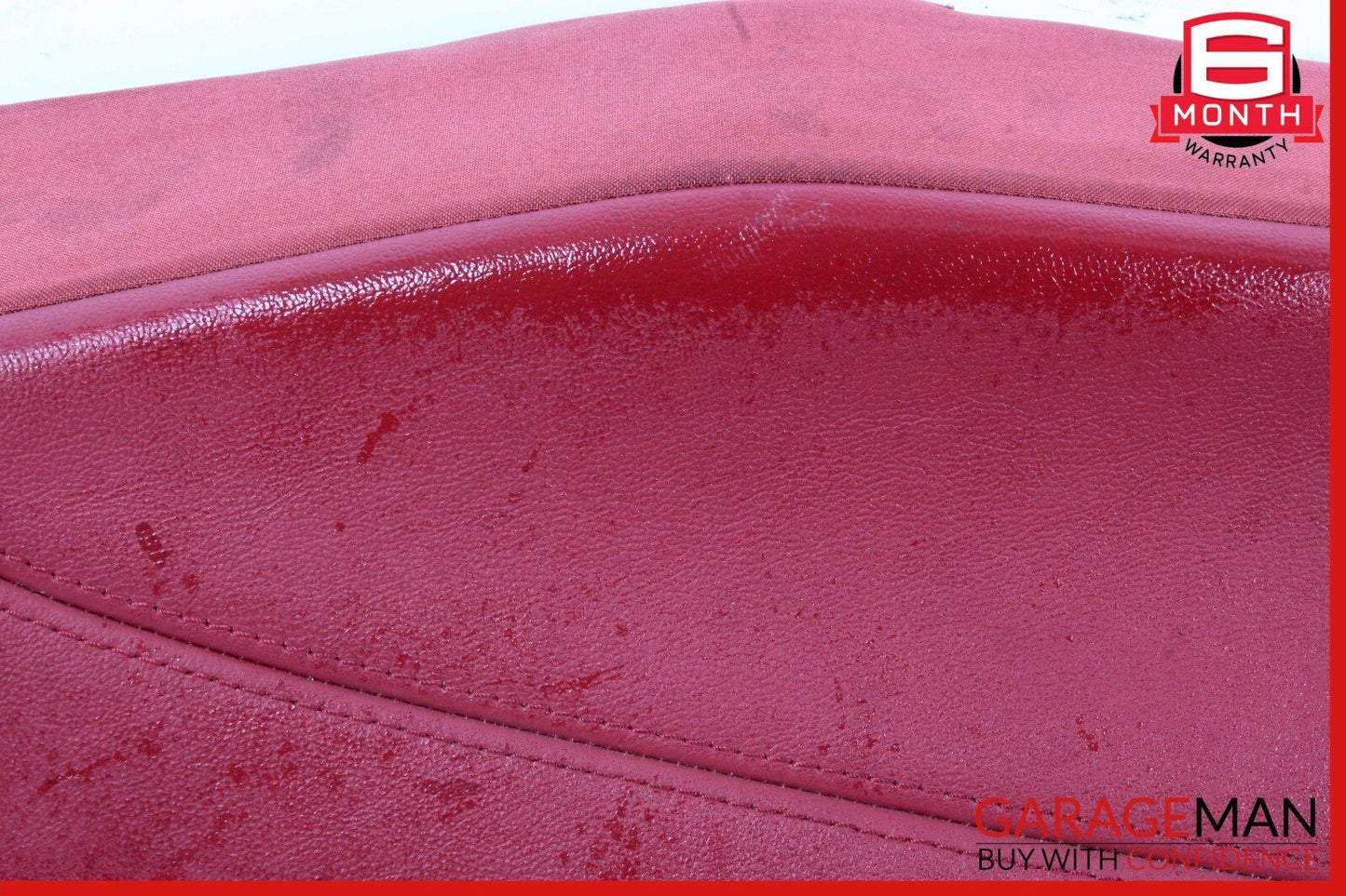 17-22 Alfa Romeo Giulia Rear Right Side Seat Bolster Cushion Red OEM