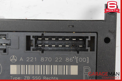 07-13 Mercedes W221 S550 S400 Front Right Side Under Seat Control Module Unit