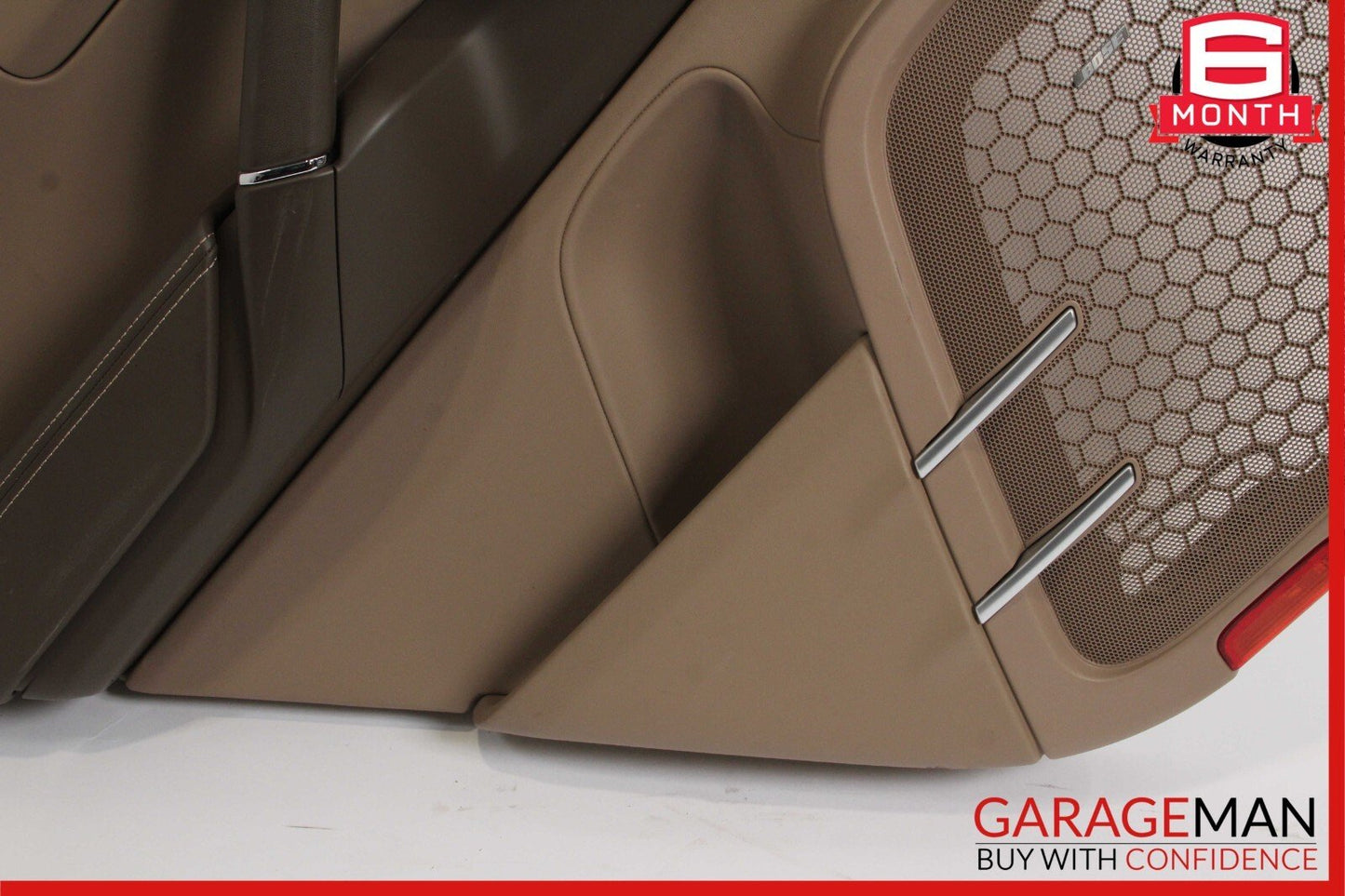 11-17 Porsche Cayenne 958 Rear Left Driver Side Interior Door Panel Assy Brown