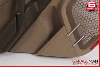 11-17 Porsche Cayenne 958 Rear Left Driver Side Interior Door Panel Assy Brown