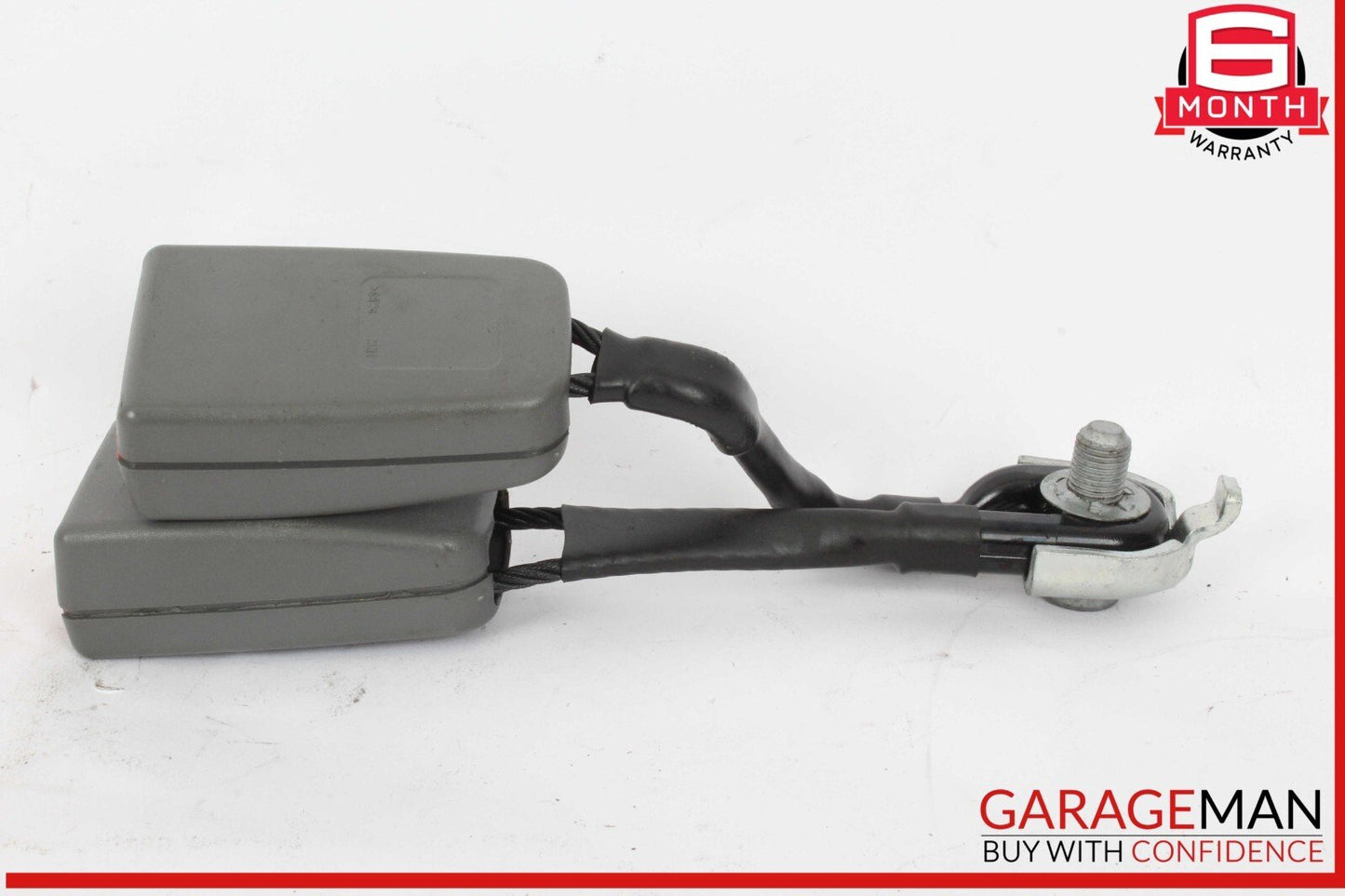 07-13 Mercedes W221 S550 Rear Right Center Dual Seatbelt Seat Belt Buckle Gray