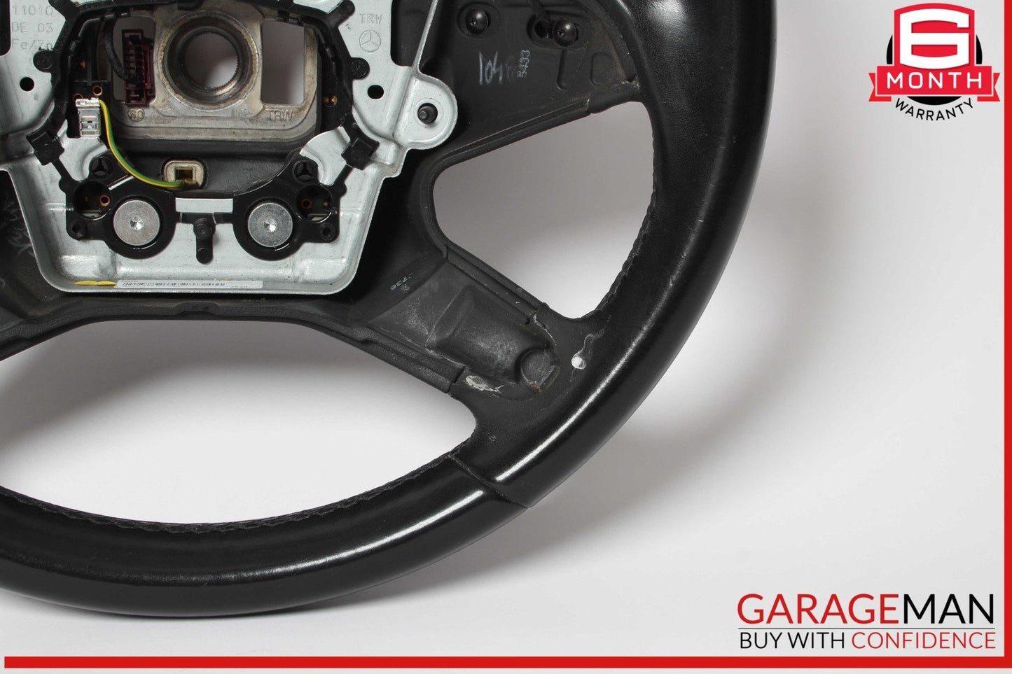 10-13 Mercedes W212 E350 Steering Wheel w/ Paddle Shifters Black 2124600403 OEM