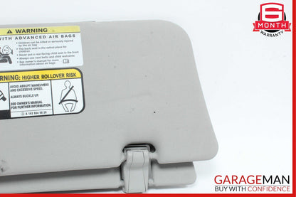 06-12 Mercedes X164 GL450 ML550 Front Left Side Sun Visor Sunvisor Cover Grey
