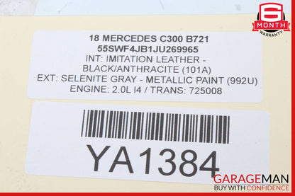15-18 Mercedes W205 C300 Front Right Passenger Side Door Control Module Unit OEM
